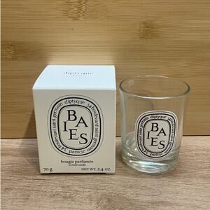 diptyque baies scented candle 2.4oz glass and box only  - no wax/candle